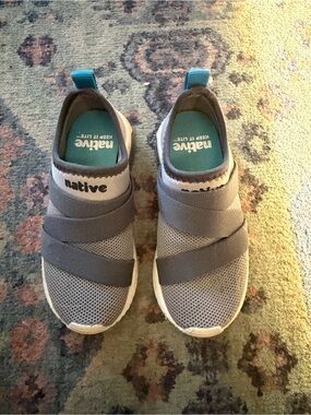 Native Slip-On Shoe in Teal and Gray